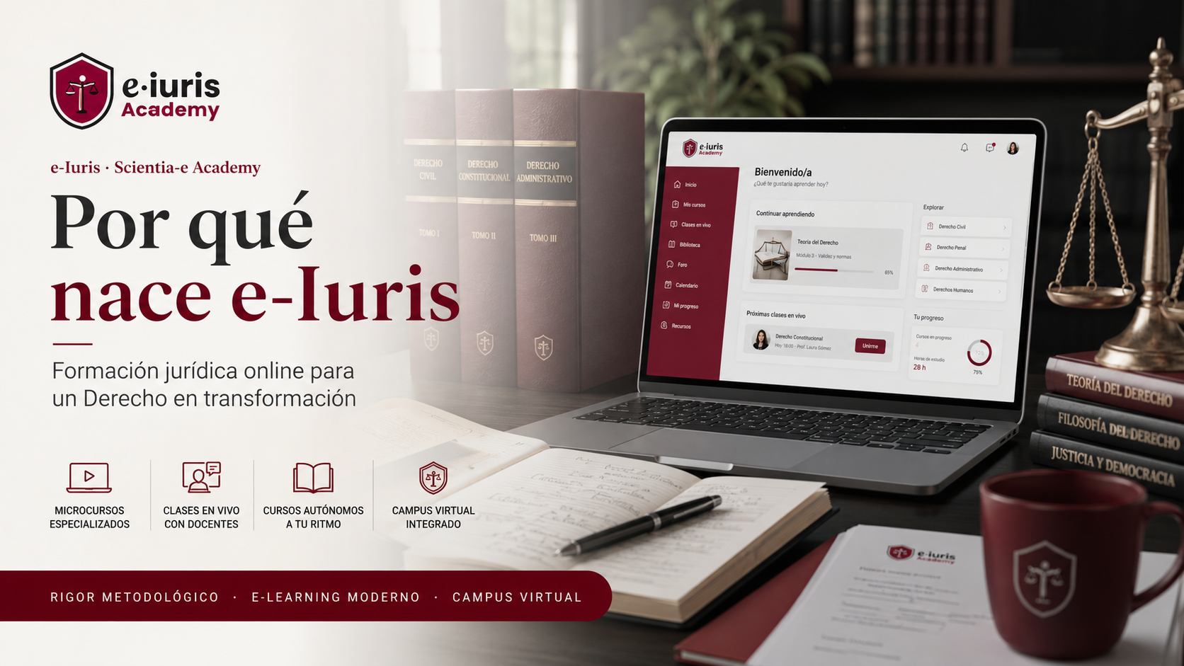 Por qué nace e-Iuris: formación jurídica online para un Derecho en transformación